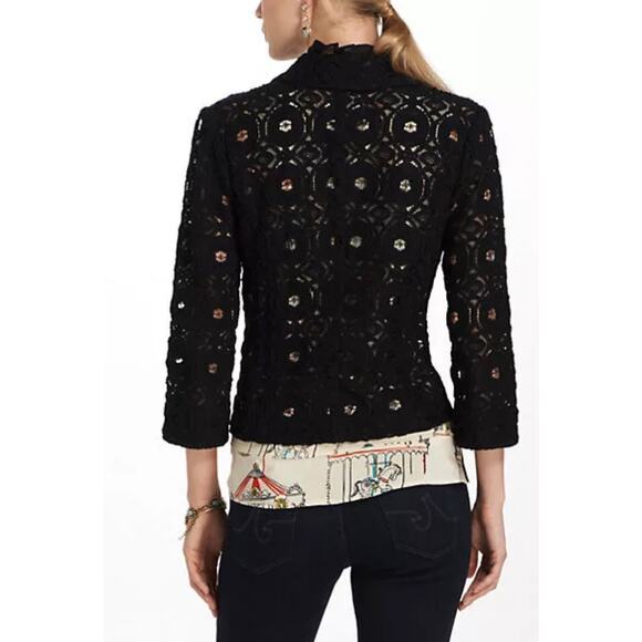 Anthropologie Tabitha Lace‎ Ruffle Jacket - Picture 2 of 12